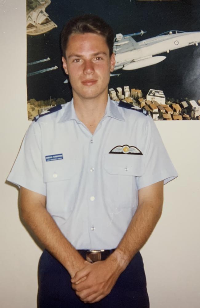 The future Lord Mayor as a Defence Force Air Cadet.