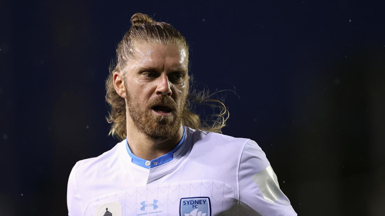 The absence of injured midfielder Luke Brattan (above) has Sydney FC reportedly chasing the services of Mustafa Amini. Picture Cameron Spencer/Getty Images