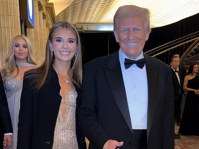 Kai Trump with her grandfather, Donald Trump. Picture: Instagram