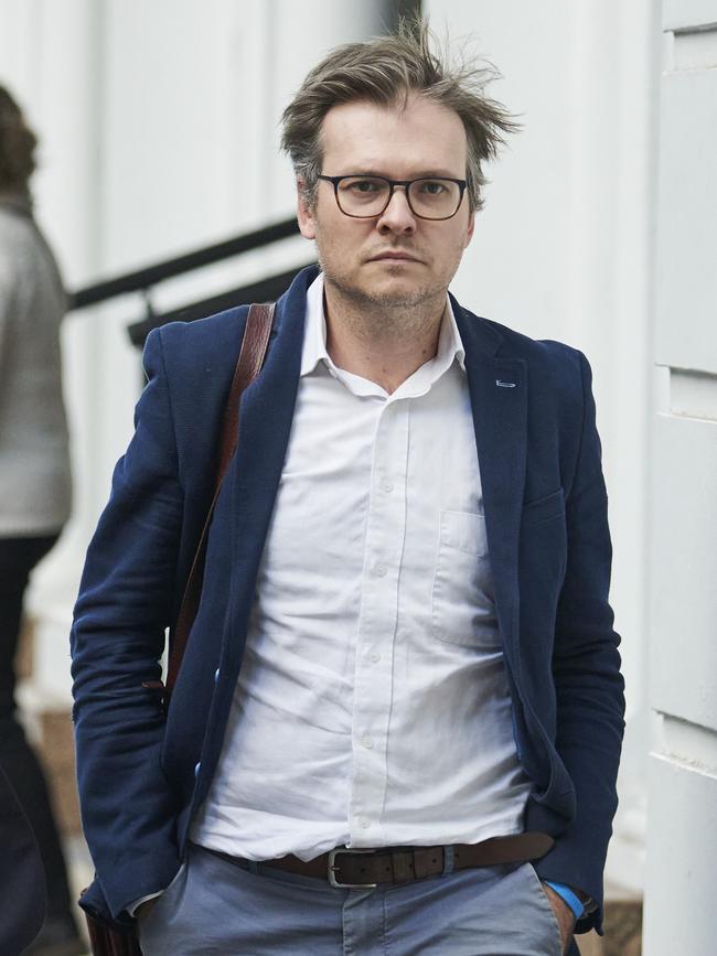 Professor Joshua Ross leaving the South Australian Civil and Administrative Tribunal in Adelaide on April 20. Picture: Matt Loxton