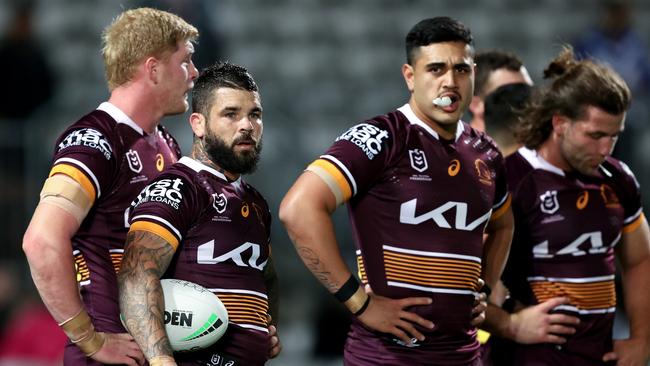 The Broncos bowed out of finals contention with a final-round loss to the Dragons. Picture: Brendon Thorne/Getty Images