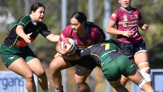 Queensland Premier Women's rugby action between UQ and Wests Saturday June 17, 2023. Picture, John Gass