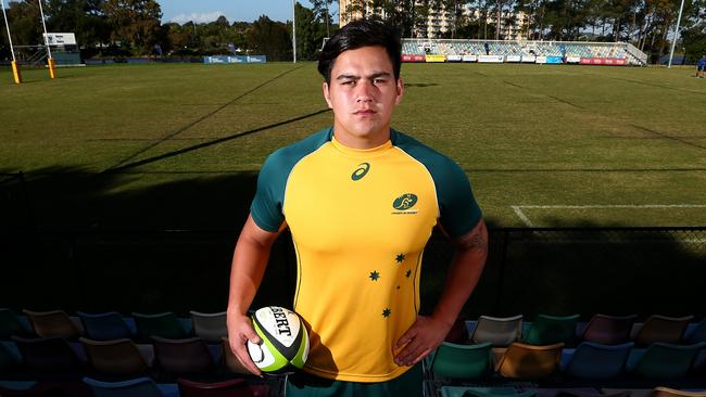 Photo shoot with Australian U/20's player ahead of there game against Japan - Tryel Lomax Pic by David Clark