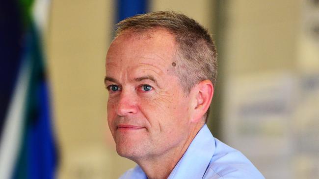 Labor opposition leader Bill Shorten spoke at a town hall meeting at Currajong state school. Picture: Zak Simmonds