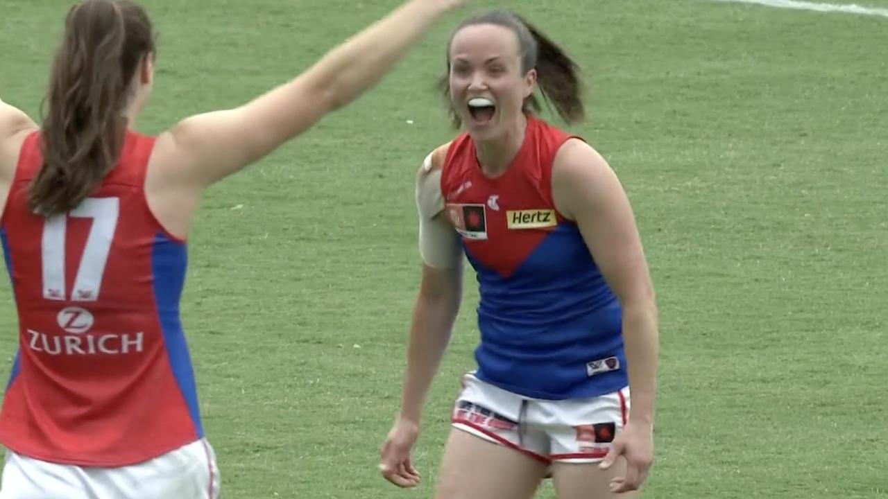 The Dees have won the AFLW premiership.