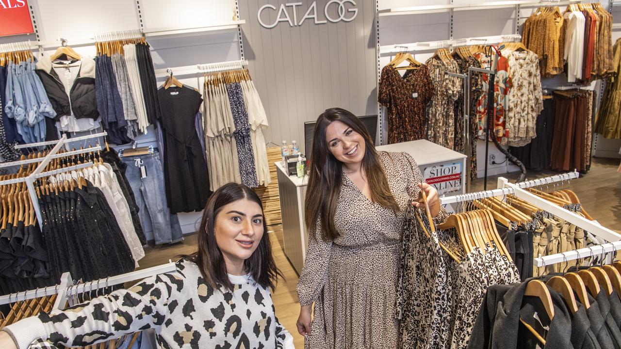 Supervisors Tiyana Grierson (left) and Angela Ivan. Catalog clothing store opens in Grand Central. Friday, July 2, 2021. Picture: Nev Madsen.