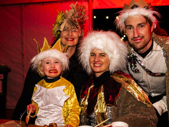 Willie Smith's Midwinter Festival Huonville - Lucy Verhoeven, Marigold Verhoeven, Rowan Anderson and Jenni Verhoeven. Picture: Caroline Tan
