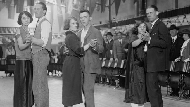 A dance marathon somewhere in the US in 1923. Picture: US Library of Congress