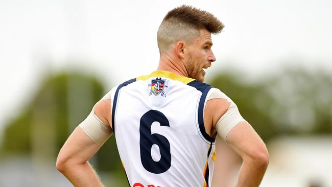 Crows coach Don Pyke’s decision to dump high-priced Carlton recruit Bryce Gibbs to the SANFL was to have sent a “strong message” on his selection policy at Adelaide. How this continues after the Crows’ poor performance against North Melbourne will test Pyke. Picture: Tom Huntley