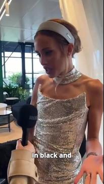 Bec Judd showcases Crown's luxury marquee in the Birdcage at Flemington