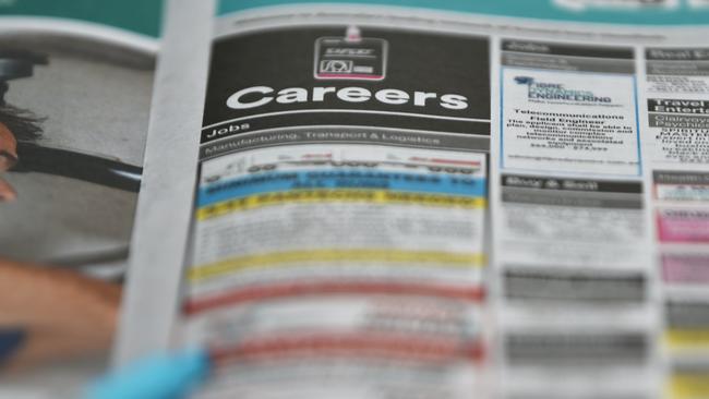 Job advertisements are a lead indicator for the labour market. Picture: AAP