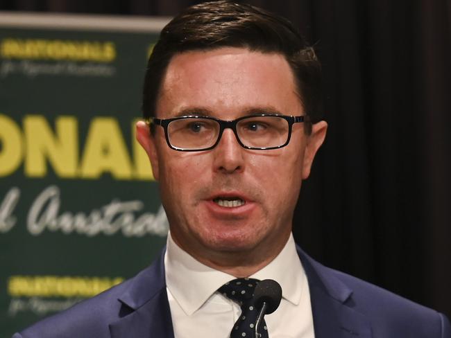 CANBERRA, AUSTRALIA, NewsWire Photos. SEPTEMBER 9, 2023: Leader of the National Party, David Littleproud addresses The Nationals' 2023 Federal Conference in Canberra. Picture: NCA NewsWire / Martin Ollman