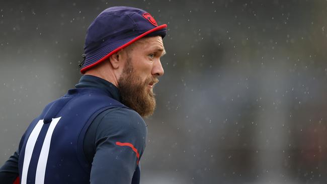 PERTH.  18/09/2021.   Melbourne training at Mineral Resources Park . Max Gawn of the Demons   during todays training session     . Photo by Michael Klein