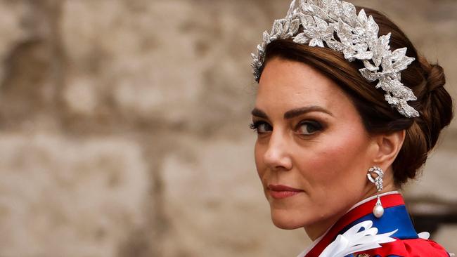 This shot of Catherine, Princess of Wales, arriving at Westminster Abbey has been dubbed instantly iconic. Picture: Odd Andersen / AFP