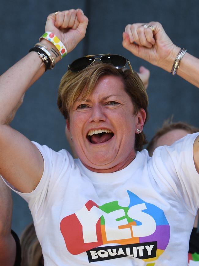 Christine Forster celebrates. Picture: AAP