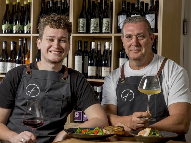 New wine bar and restaurant Frederick's is owned by Jayden Barker and Andrew Barker. Picture: Jerad Williams