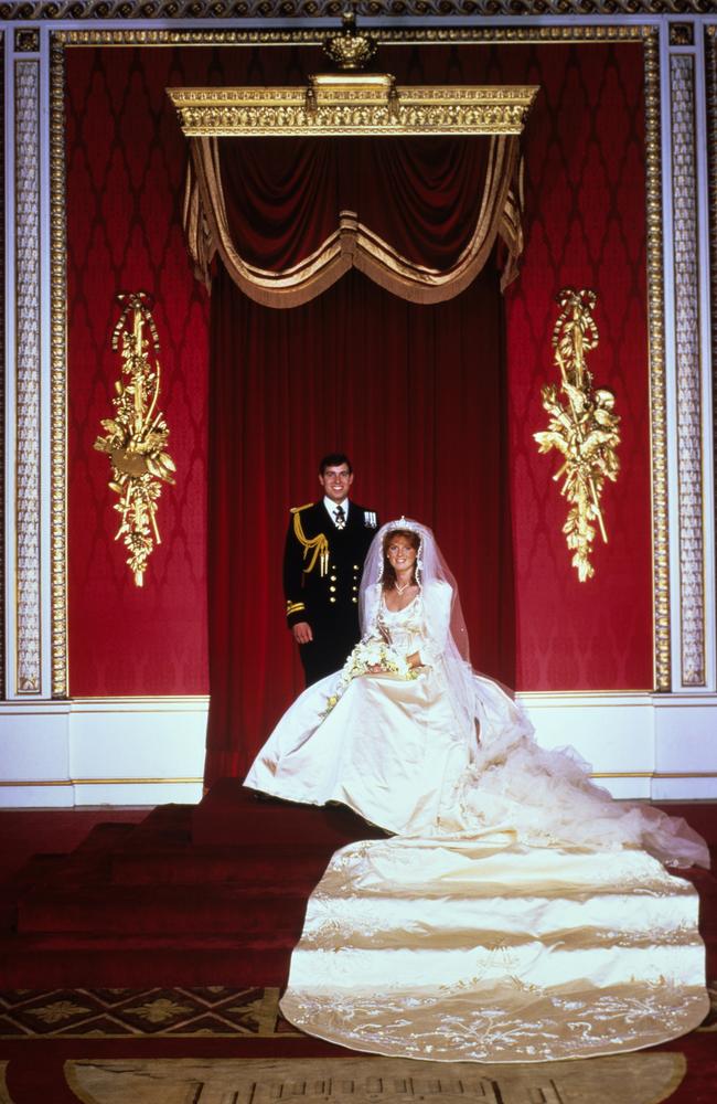 A wedding photo of Prince Andrew and Sarah Ferguson at Westminster Abbey. Picture: PA Images via Getty Images