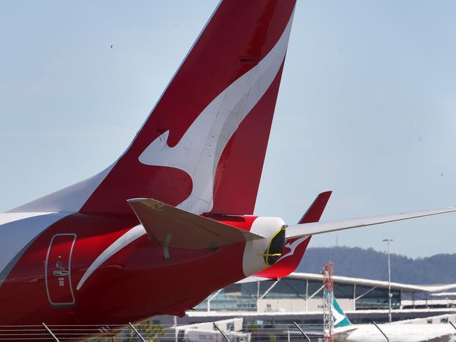 QANTAS at Brisbane airport. Photographer: Liam Kidston.