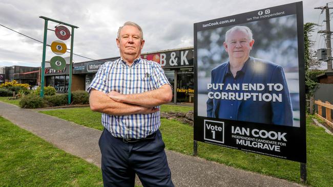 Ian Cook mounted a challenge against Dan Andrews in Mulgrave. Picture: Tim Carafa