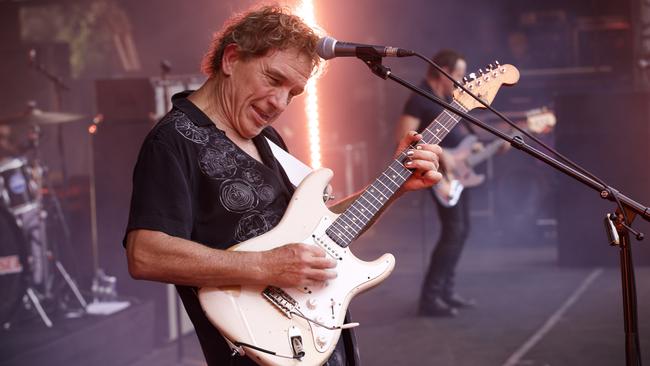 Australian singer, songwriter and guitarist Ian Moss, performing with Cold Chisel last year. Picture: Robert Hambling