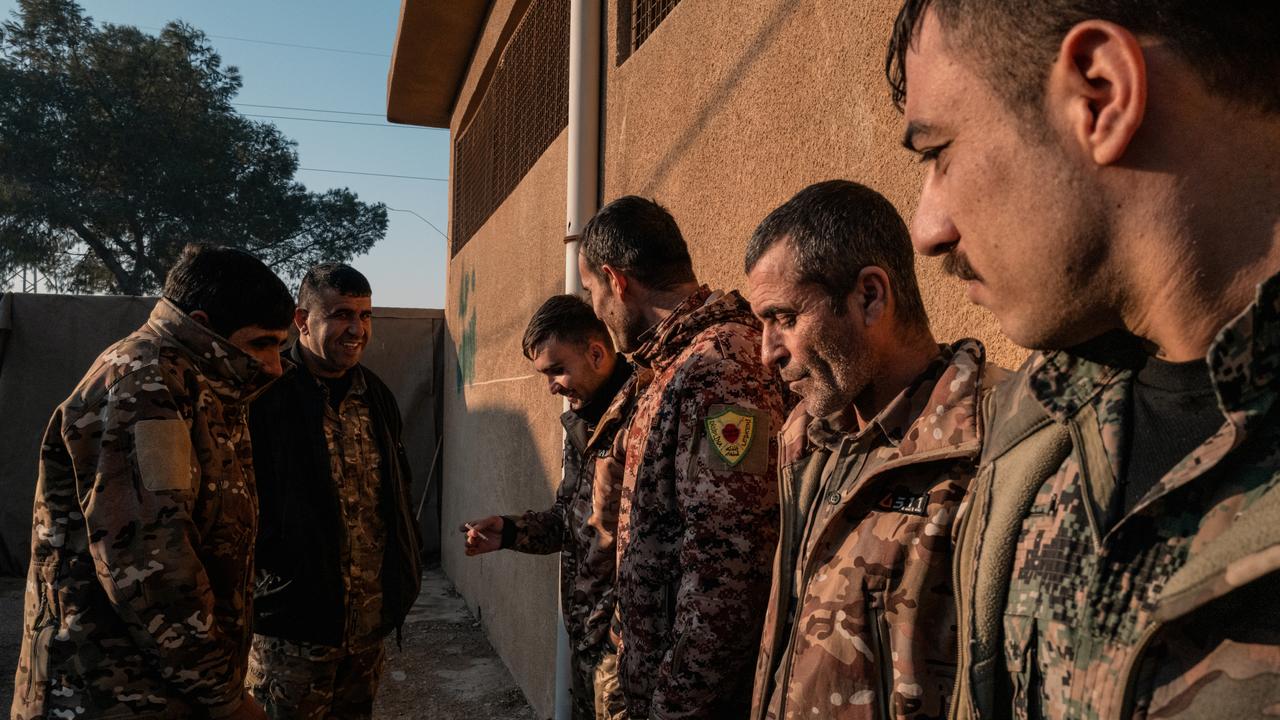 YPG fighters, who form part of the SDF in Al Hasakah, Syria. Picture: Elke Scholiers/Getty Images