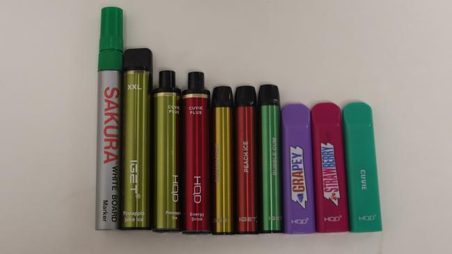 Vapes are easily bought online for as little as $7. Picture: Supplied