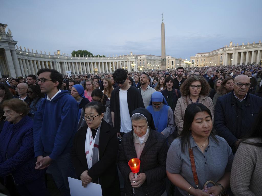 Pilgrims were already making their way to Rome for the Jubilee year before the Pope’s death. Picture: AP