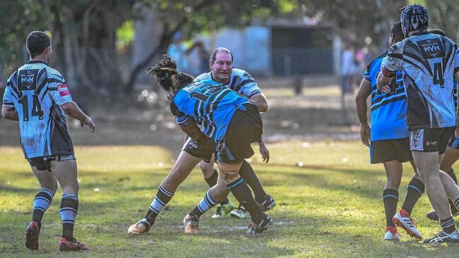 14/03/2023 - Glenn Cox pictured here playing for the Magpies in the 2018 NDRL grand final against the South Kolan Sharks, is in his 20th straight season with the Magpies, but is a rookie coach. Picture: Brian Cassidy