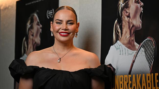 3/11/2024: Jelena Dokic arrives at the World Premiere of UNBREAKABLE: THE JELENA DOKIC STORY , for the Brisbane International Film Festival, Brisbane. pic: Lyndon Mechielsen/Courier Mail