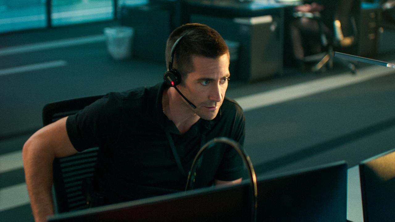 Jake Gyllenhaal in The Guilty. Picture: Joe Bayler/Netflix