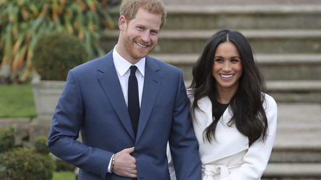 Britain’s Prince Harry and his fiancee US actor Meghan Markle are preparing for their wedding next month. Picture: AFP