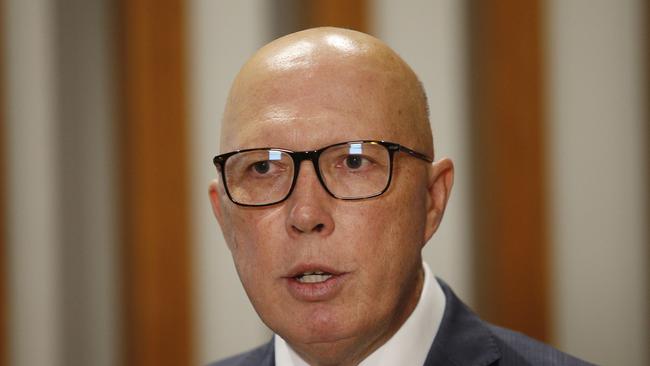 Peter Dutton unleashed on Labor, accusing the government of ‘incompetence’. Picture: NCA NewsWire / John Appleyard