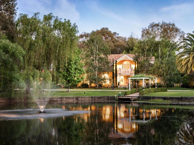 The Lakehouse at 2 McGaffins Rd, West Wodonga, is listed for sale with price hopes from $2.75m to $2.85m.