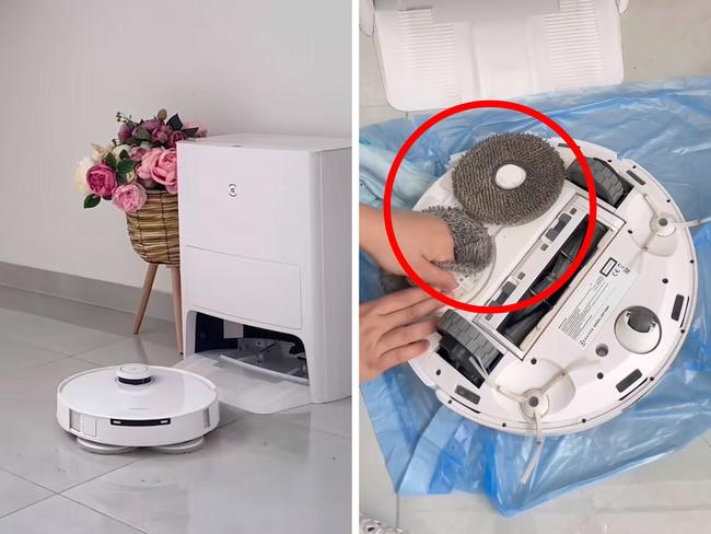 Your floors will be sparkling clean thanks to this robo vac. Picture: TikTok/@rokan_rasoul