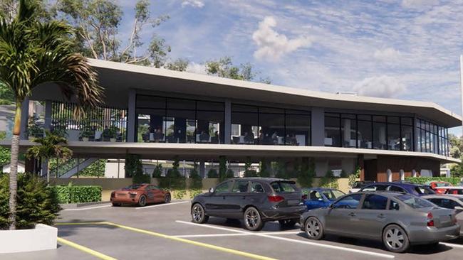 An artist's impression of the proposed $10.2 million in alterations and additions to the Royal Motor Club Broken Bay at Newport. Picture: MCHP Architects