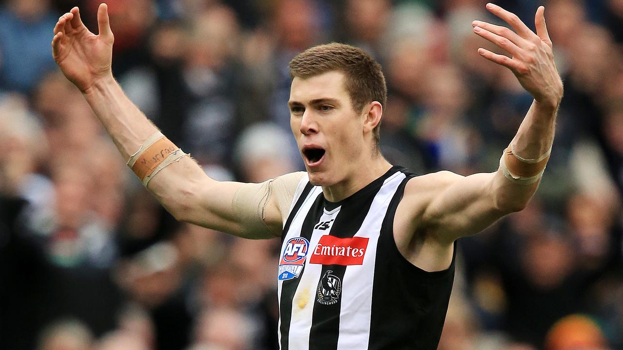 Mason Cox loved the unique aspects of the day Grand Final. Picture: Mark Stewart 