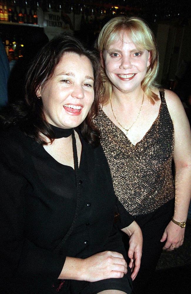 Charlitte Sanders and Angie Cracobe in 2001.