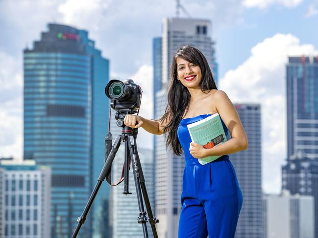 UQ communications graduate Vindhya Barwal hopes to give herself an edge in the jobs market. Picture: Richard Walker