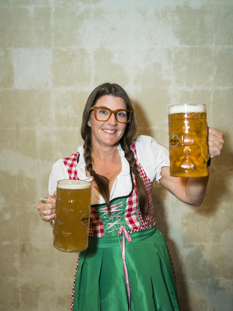 Shelly Herbert at The Brewhouse as 4 Brothers Brewing and Konig's Biergarten Toowoomba join forces to celebrate Oktoberfest, Saturday, October 23, 2021. Picture: Kevin Farmer