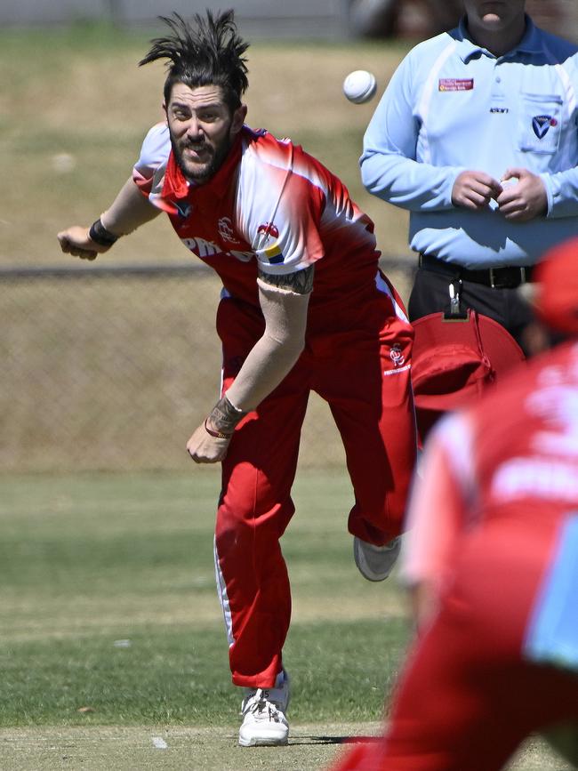 Preston bowler Liam Ingram. Picture: Andrew Batsch