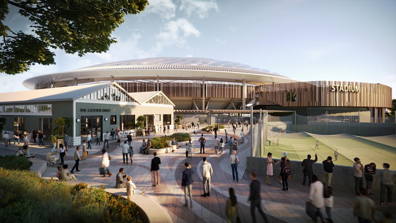 Macquarie Point Multipurpose stadium north west gate. Picture: Mac Point Development Corporation