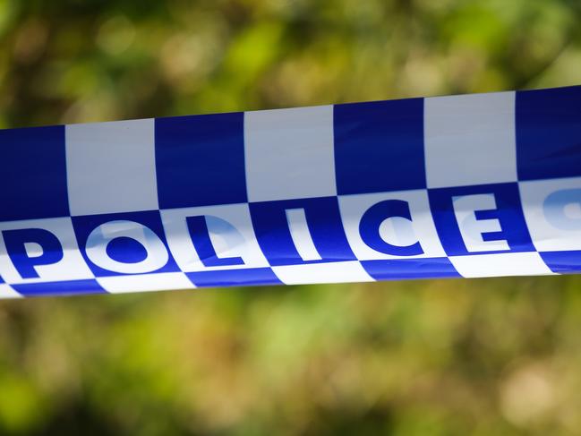 SYDNEY, AUSTRALIA - Newswire Photos - MAY 23 2023: A  general stock view of Police tape on a crime scene in Sydney.  Picture : NCA Newswire / Gaye Gerard