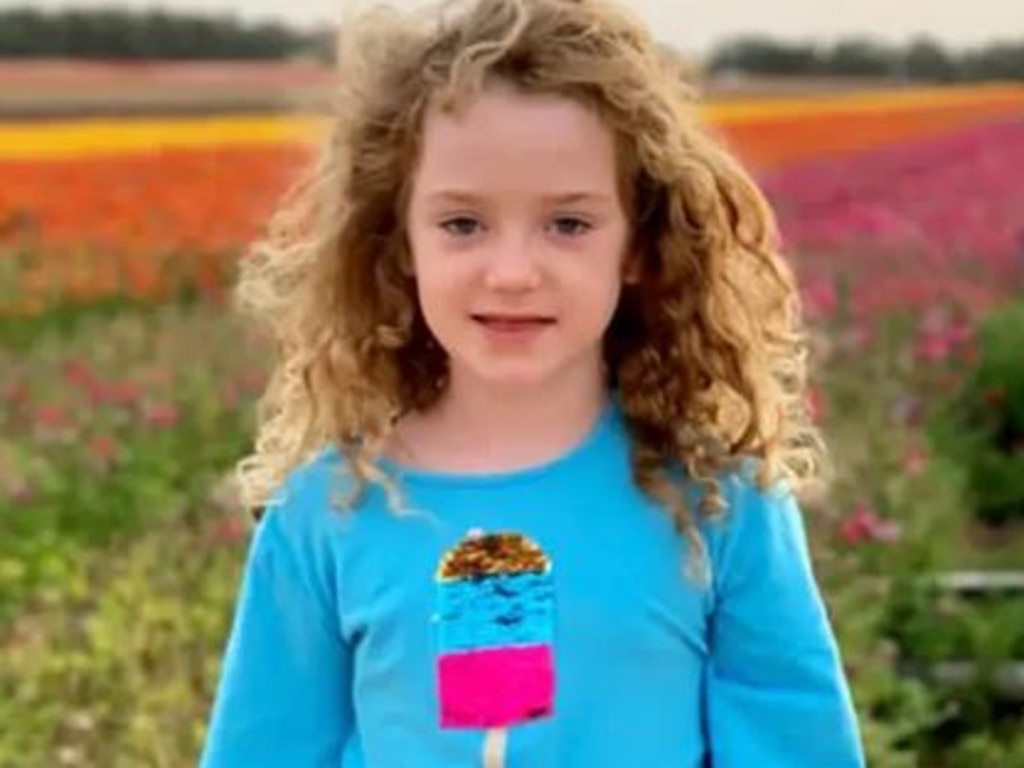 Eight-year-old Emily Hand was staying with a school friend when she was killed after Hamas terrorists stormed an Israeli kibbutz. Picture: Supplied