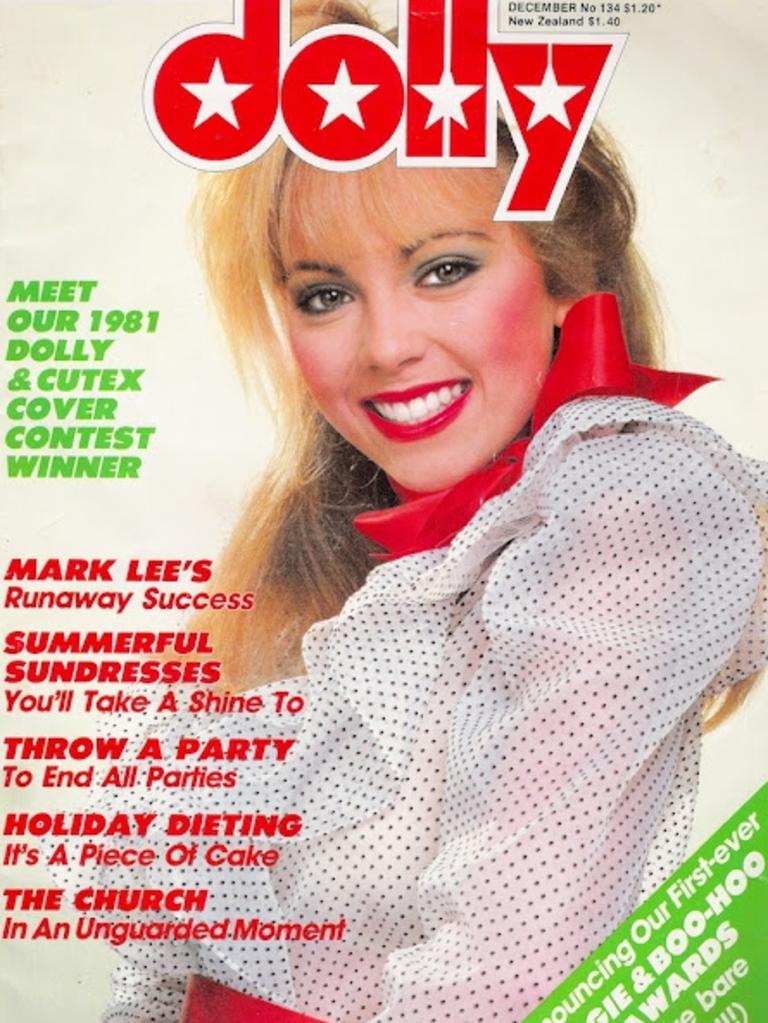 Annie Jones on the cover of Dolly magazine 1981. Picture: Supplied