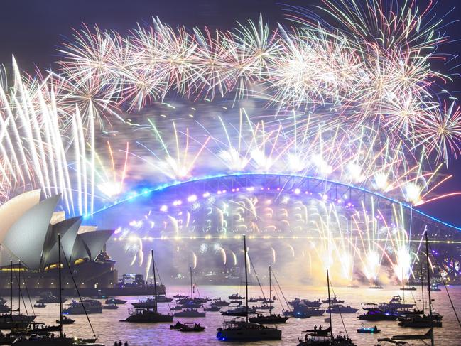 Sydney welcomed the new year in style with a dazzling fireworks display. Picture: Getty