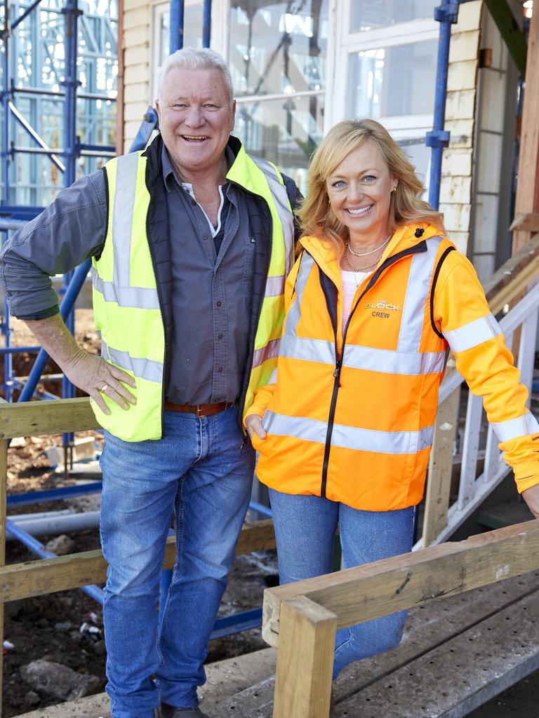 Scott Cam and Shelly craft from The Block Seachange Picture: supplied