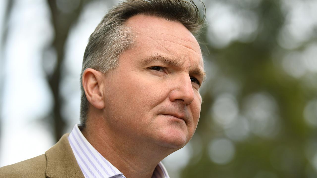 Shadow Treasurer Chris Bowen says Mr Martin’s claims are nothing but a ‘doom and gloom scenario’. Picture: AAP Image/Joel Carrett