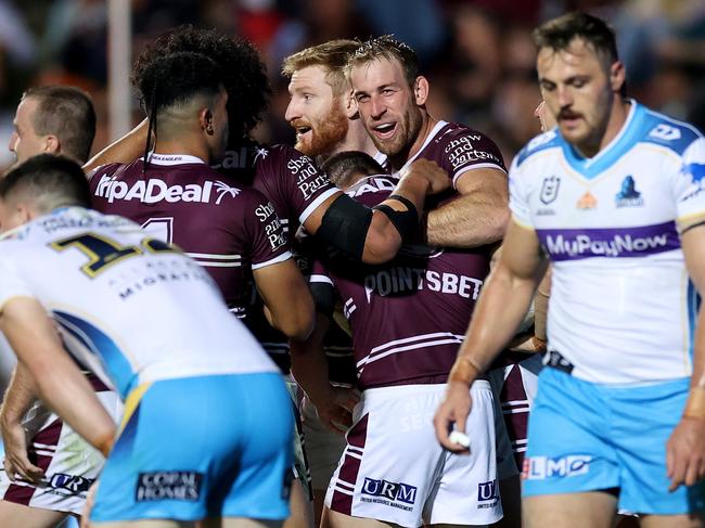 Fast-starting Manly catch dozy Titans napping … again