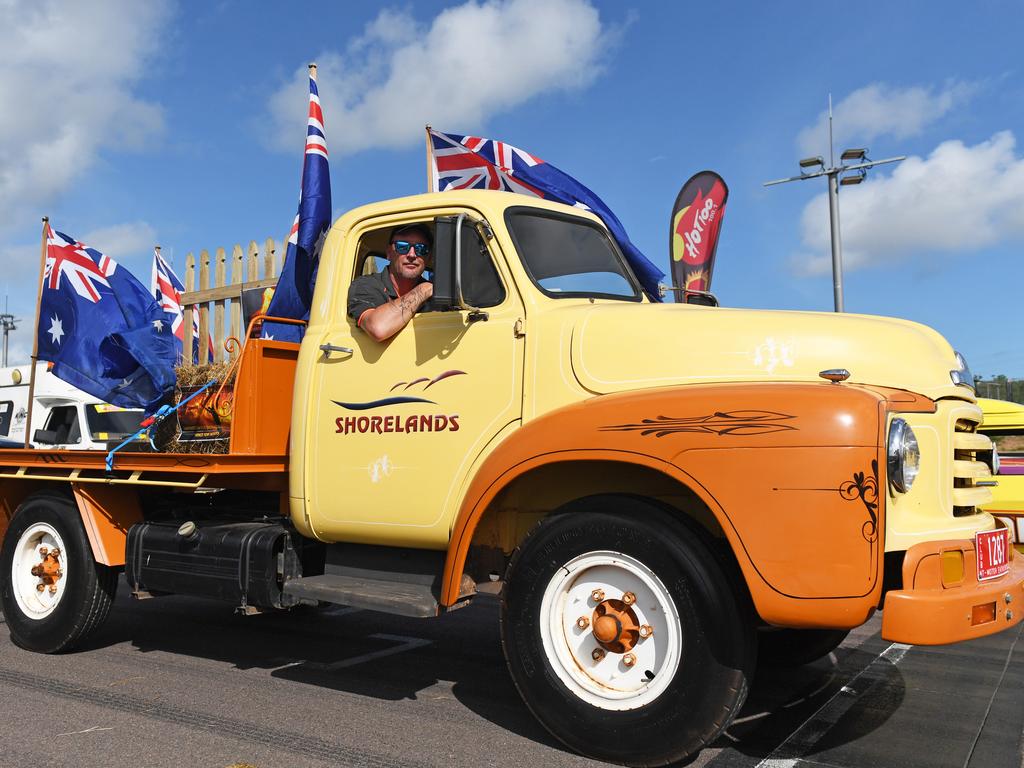 Richard Chandler at Hidden Valley for the annual Variety NT Australia Day Ute run. Picture: Che Chorley