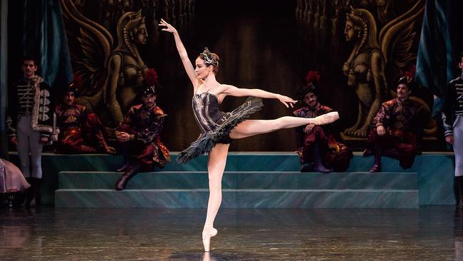 Scott dancing Stephen Bayne's Swan Lake in 2016.